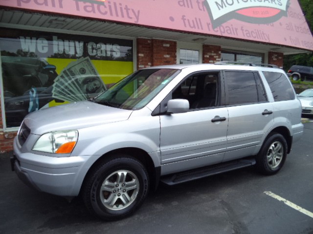 2003 Honda Pilot 4WD EX Auto w/Leather/DVD, available for sale in Naugatuck, Connecticut | Riverside Motorcars, LLC. Naugatuck, Connecticut