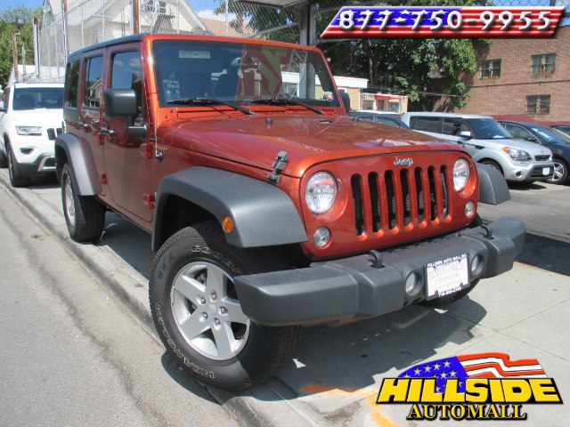 2014 Jeep Wrangler Unlimited 4WD 4dr Sport, available for sale in Jamaica, New York | Hillside Auto Mall Inc.. Jamaica, New York