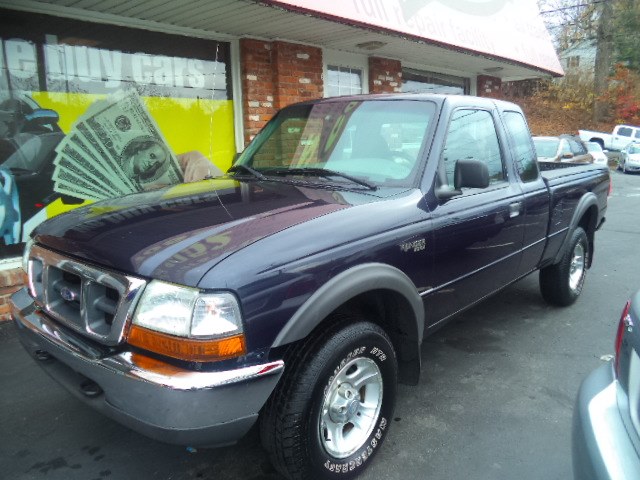 2000 Ford Ranger Supercab 126" WB XLT 4WD, available for sale in Naugatuck, Connecticut | Riverside Motorcars, LLC. Naugatuck, Connecticut
