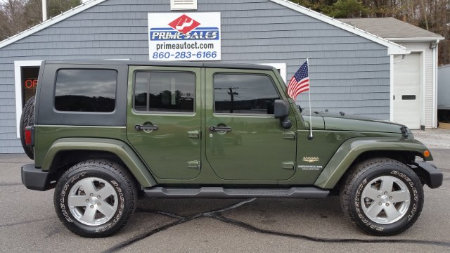 2008 Jeep Wrangler Unlimited 4WD 4dr Sahara, available for sale in Thomaston, CT