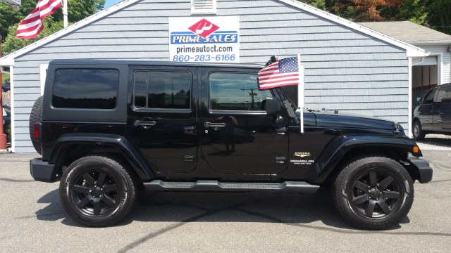 2014 Jeep Wrangler Unlimited 4WD 4dr Sahara, available for sale in Thomaston, CT