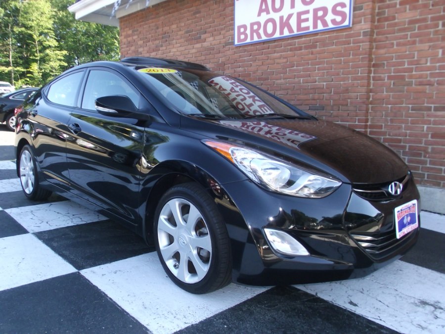 2013 Hyundai Elantra 4dr Sdn Auto Limited PZEV, available for sale in Waterbury, Connecticut | National Auto Brokers, Inc.. Waterbury, Connecticut