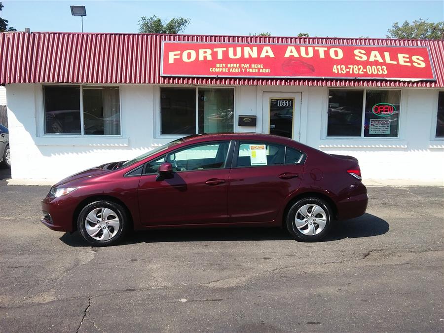 2013 Honda Civic Sdn lx, available for sale in Springfield, Massachusetts | Fortuna Auto Sales Inc.. Springfield, Massachusetts
