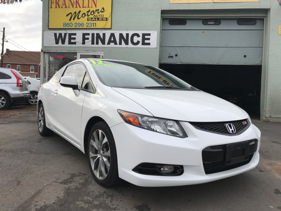 2012 Honda Civic Cpe 2dr Man Si w/Summer Tires, available for sale in Hartford, Connecticut | Franklin Motors Auto Sales LLC. Hartford, Connecticut