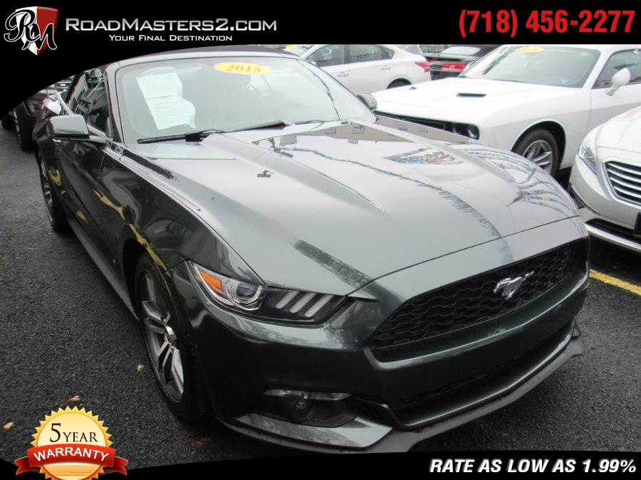 2015 Ford Mustang 2dr Conv EcoBoost Premium, available for sale in Middle Village, New York | Road Masters II INC. Middle Village, New York