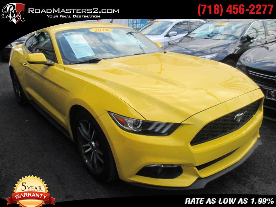 2016 Ford Mustang 2dr Fastback EcoBoost Premium, available for sale in Middle Village, New York | Road Masters II INC. Middle Village, New York
