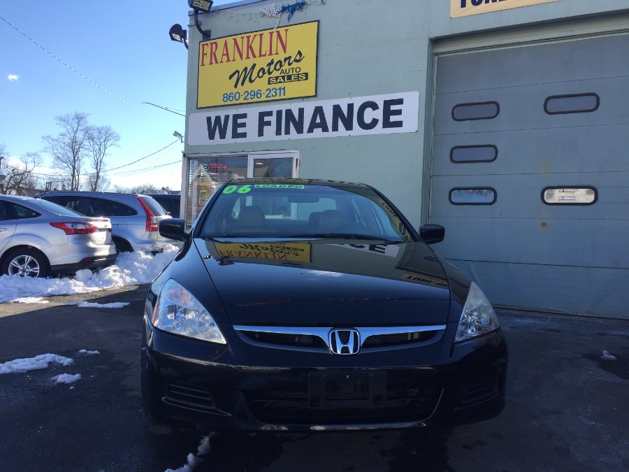 2006 Honda Accord Sdn EX-L V6 AT, available for sale in Hartford, Connecticut | Franklin Motors Auto Sales LLC. Hartford, Connecticut