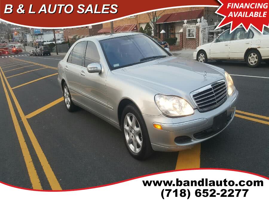 2004 Mercedes-Benz S-Class 4dr Sdn 4.3L 4MATIC, available for sale in Bronx, New York | B & L Auto Sales LLC. Bronx, New York