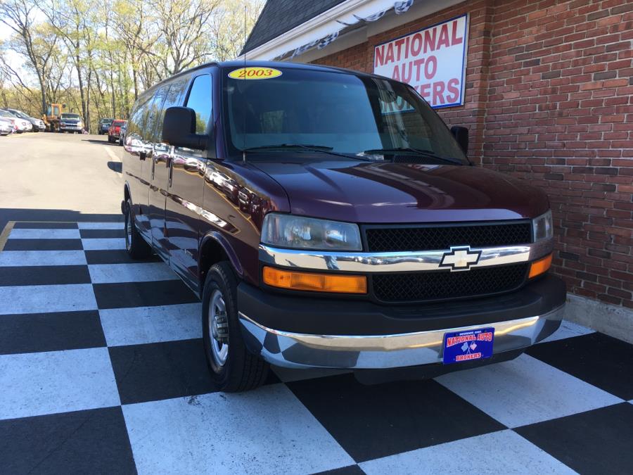 2003 Chevrolet Express Passenger 3500 15 PASSENGER VAN, available for sale in Waterbury, Connecticut | National Auto Brokers, Inc.. Waterbury, Connecticut