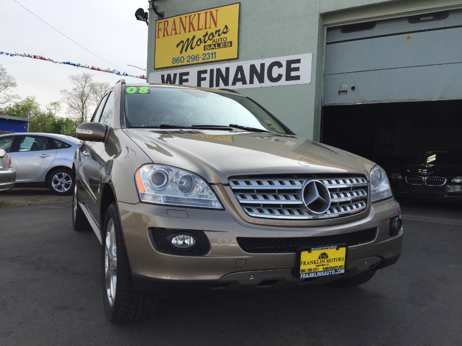 2008 Mercedes-Benz M-Class 4MATIC 4dr 3.5L, available for sale in Hartford, Connecticut | Franklin Motors Auto Sales LLC. Hartford, Connecticut