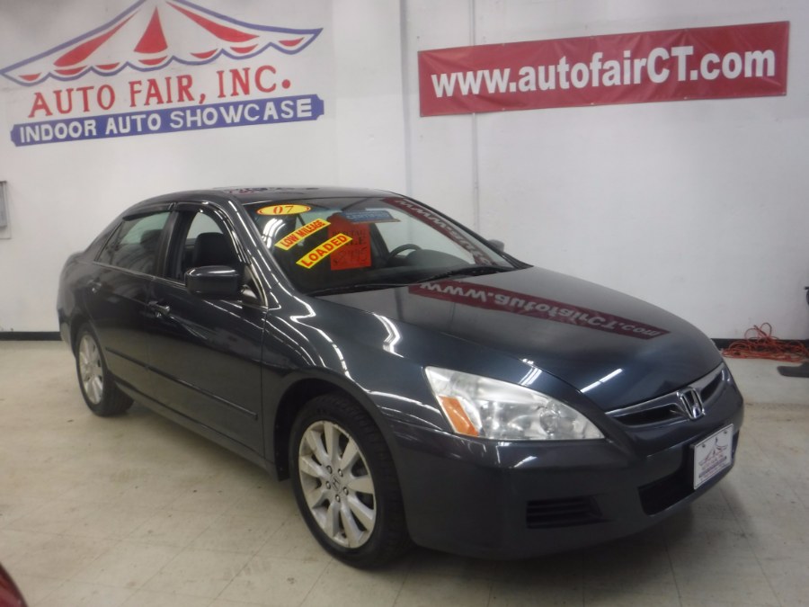 2007 Honda Accord Sdn 4dr V6 AT EX-L ULEV, available for sale in West Haven, Connecticut | Auto Fair Inc.. West Haven, Connecticut