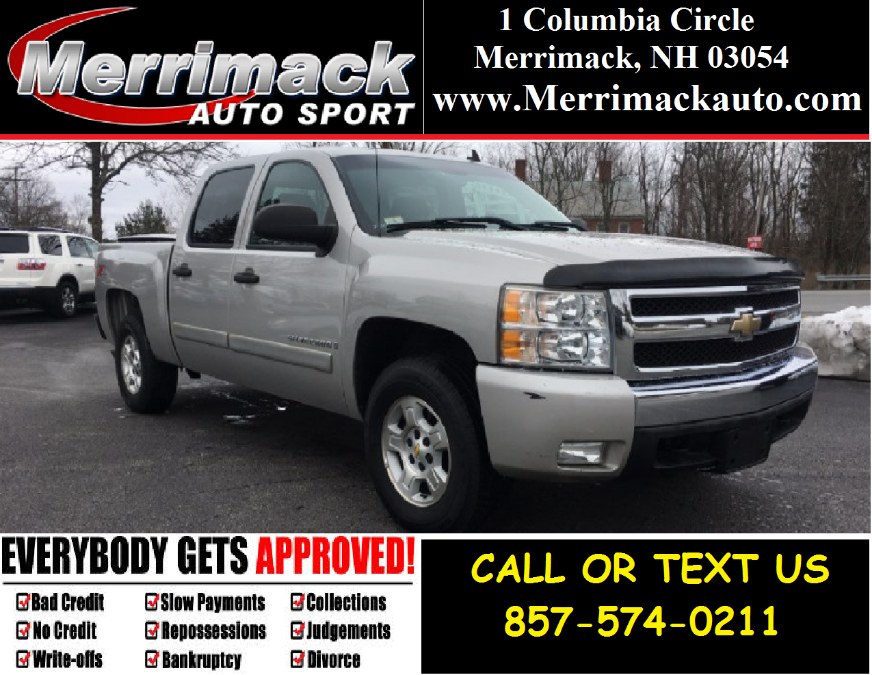 2007 Chevrolet Silverado 1500 4WD Crew Cab 143.5" LT w/2LT, available for sale in Merrimack, New Hampshire | Merrimack Autosport. Merrimack, New Hampshire