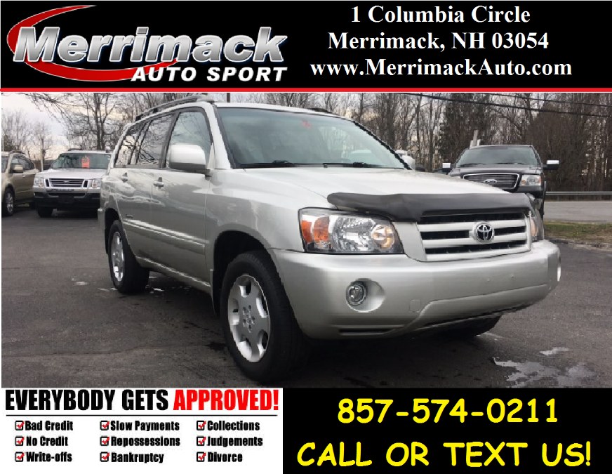 2006 Toyota Highlander 4dr V6 4WD Limited w/3rd Row, available for sale in Merrimack, New Hampshire | Merrimack Autosport. Merrimack, New Hampshire