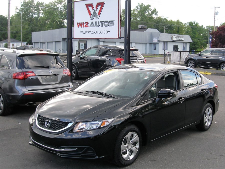 2014 Honda Civic Sedan 4dr CVT LX, available for sale in Stratford, Connecticut | Wiz Leasing Inc. Stratford, Connecticut