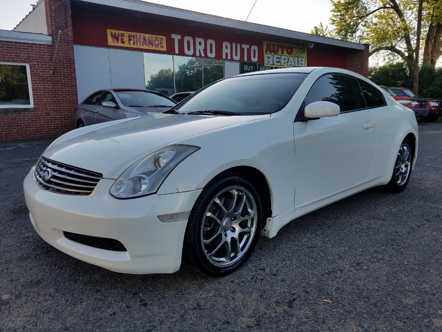 2005 Infiniti G35 Coupe 2dr Cpe Manual, available for sale in East Windsor, Connecticut | Toro Auto. East Windsor, Connecticut