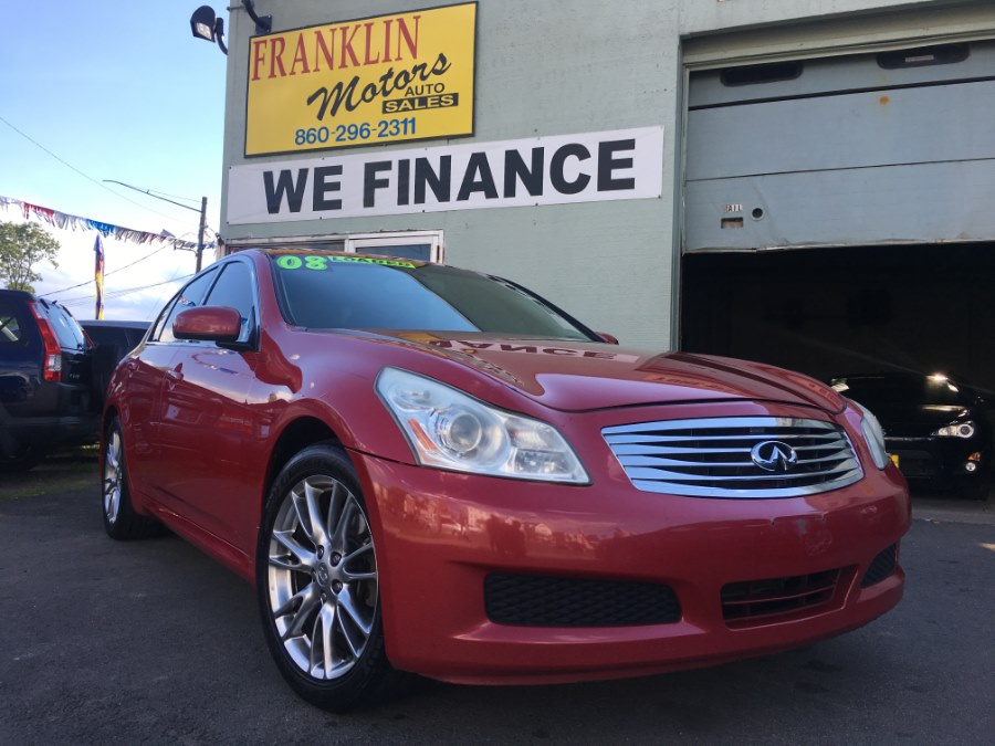 2008 Infiniti G35 Sedan 4dr x AWD, available for sale in Hartford, Connecticut | Franklin Motors Auto Sales LLC. Hartford, Connecticut