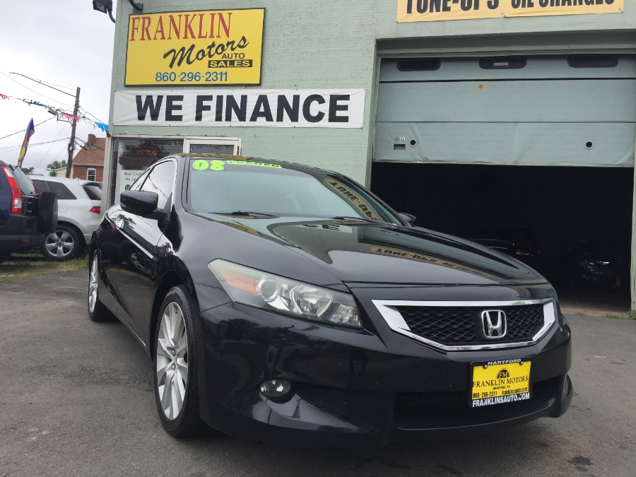 2008 Honda Accord Cpe 2dr V6 Man EX-L, available for sale in Hartford, Connecticut | Franklin Motors Auto Sales LLC. Hartford, Connecticut