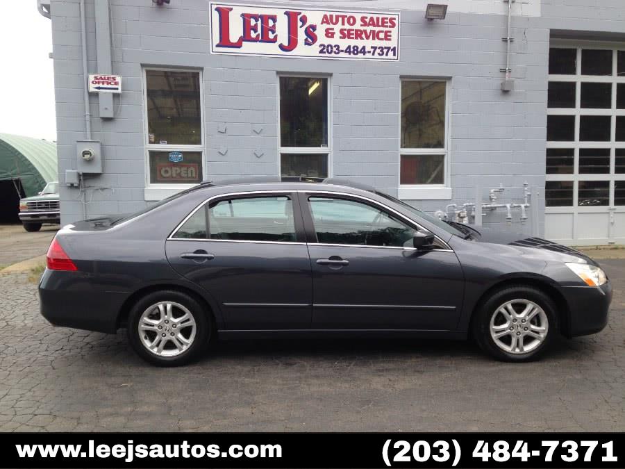 2007 Honda Accord Sdn 4dr I4 AT EX-L, available for sale in North Branford, Connecticut | LeeJ's Auto Sales & Service. North Branford, Connecticut