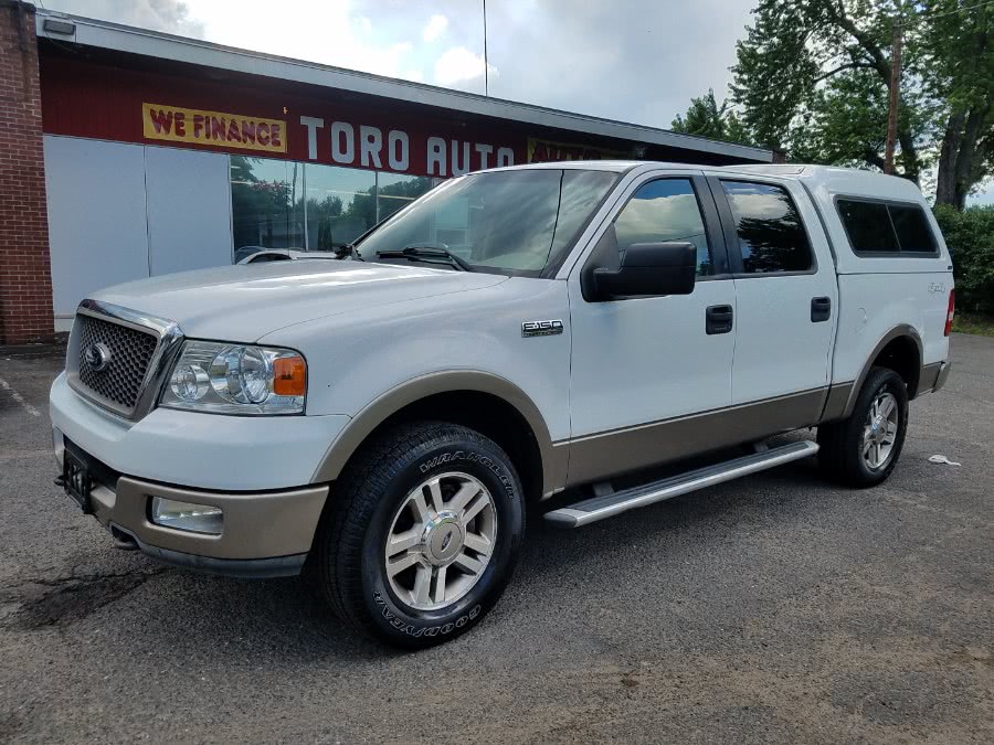 2005 Ford F-150 Lariat 4WD W Leather Crew Cab, available for sale in East Windsor, Connecticut | Toro Auto. East Windsor, Connecticut