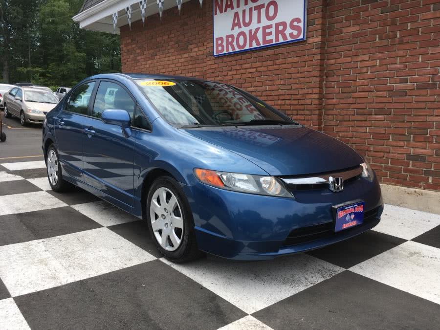 2006 Honda Civic Sdn LX AT, available for sale in Waterbury, Connecticut | National Auto Brokers, Inc.. Waterbury, Connecticut