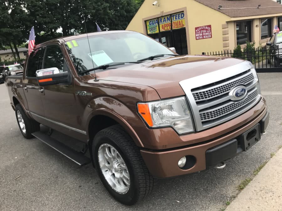 2011 Ford F-150 4WD SuperCrew 145" Platinum, available for sale in Huntington Station, New York | Huntington Auto Mall. Huntington Station, New York