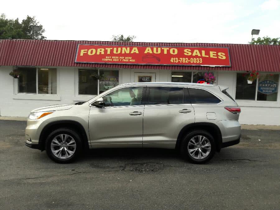 2014 Toyota Highlander AWD 4dr V6 XLE (Natl), available for sale in Springfield, Massachusetts | Fortuna Auto Sales Inc.. Springfield, Massachusetts