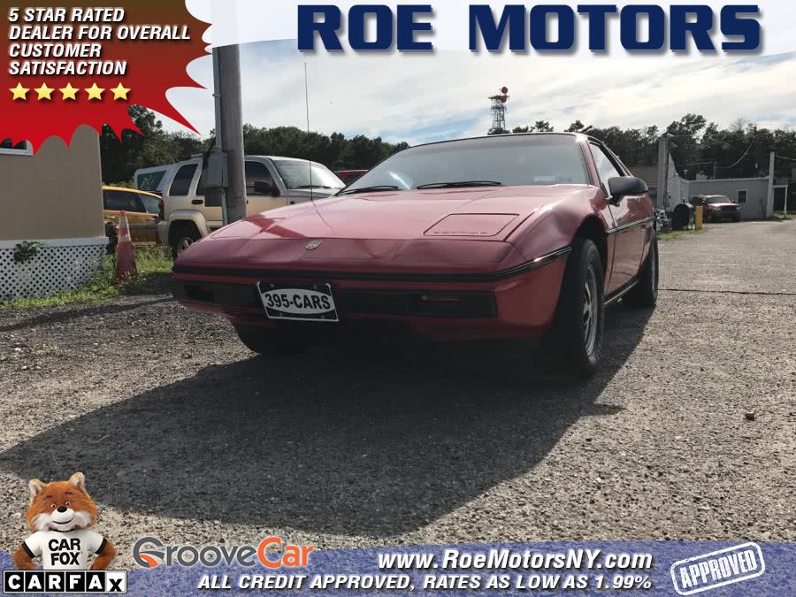 1984 Pontiac Fiero 2dr Coupe SE Sport 4-Spd, available for sale in Shirley, New York | Roe Motors Ltd. Shirley, New York