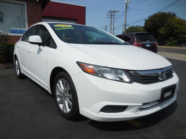 2012 Honda Civic EX Sedan 5-Speed AT, available for sale in New Haven, Connecticut | Boulevard Motors LLC. New Haven, Connecticut