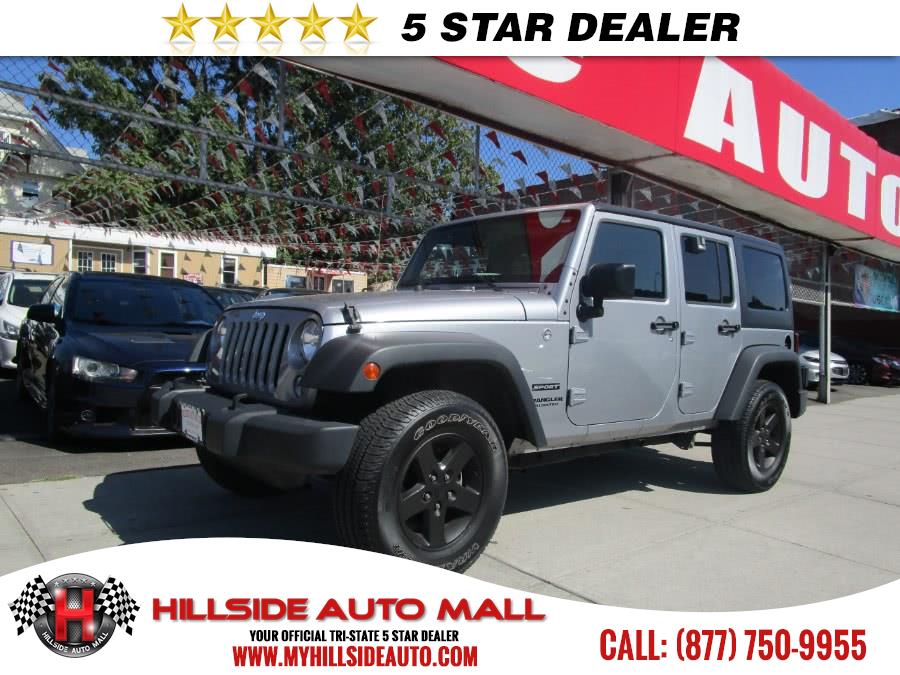 2015 Jeep Wrangler Unlimited 4WD 4dr Sport, available for sale in Jamaica, New York | Hillside Auto Mall Inc.. Jamaica, New York
