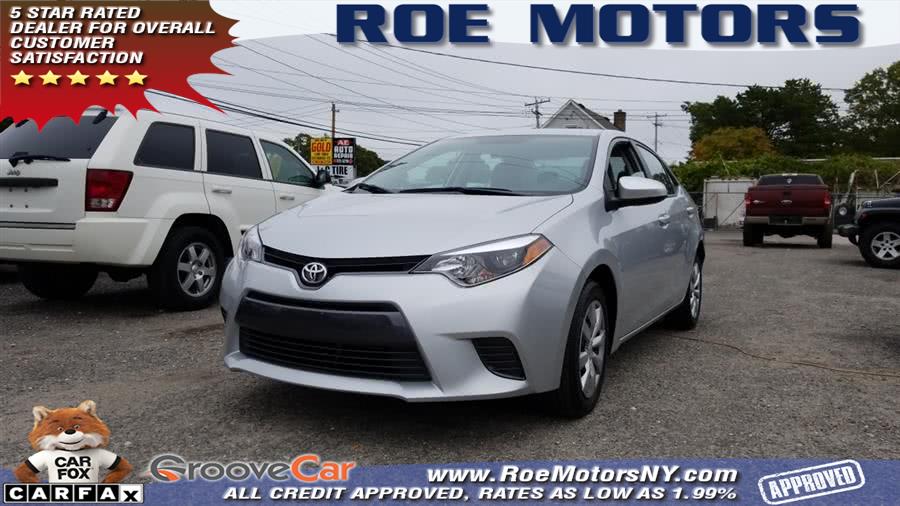 2016 Toyota Corolla 4dr Sdn CVT LE (Natl), available for sale in Shirley, New York | Roe Motors Ltd. Shirley, New York