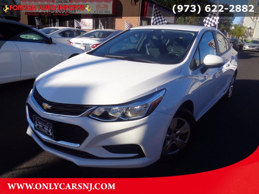 2017 Chevrolet Cruze 4dr Sdn 1.4L LS w/1SB, available for sale in Irvington, New Jersey | Foreign Auto Imports. Irvington, New Jersey