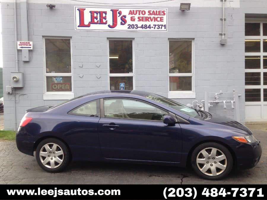 2006 Honda Civic Cpe LX AT, available for sale in North Branford, Connecticut | LeeJ's Auto Sales & Service. North Branford, Connecticut