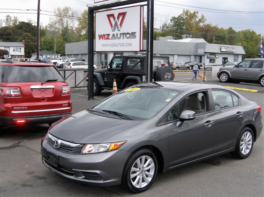 2012 Honda Civic Sdn 4dr Auto EX w/Navi PZEV, available for sale in Stratford, Connecticut | Wiz Leasing Inc. Stratford, Connecticut