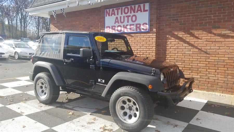 2007 Jeep Wrangler 4WD 2dr X, available for sale in Waterbury, Connecticut | National Auto Brokers, Inc.. Waterbury, Connecticut