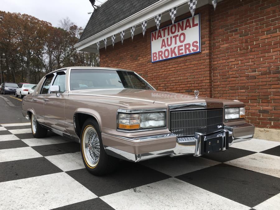 1990 Cadillac Brougham 4dr Sedan, available for sale in Waterbury, Connecticut | National Auto Brokers, Inc.. Waterbury, Connecticut