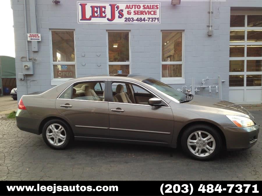 2006 Honda Accord Sdn EX AT PZEV, available for sale in North Branford, Connecticut | LeeJ's Auto Sales & Service. North Branford, Connecticut