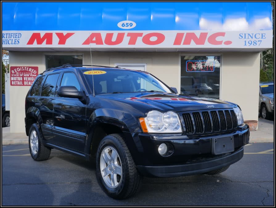 Black Four Wheel Drive 05 Jeep Grand Cherokee With 6 Cylinders Automatic Transmission Medium Slate Gray Huntington Station Ny My Auto Inc