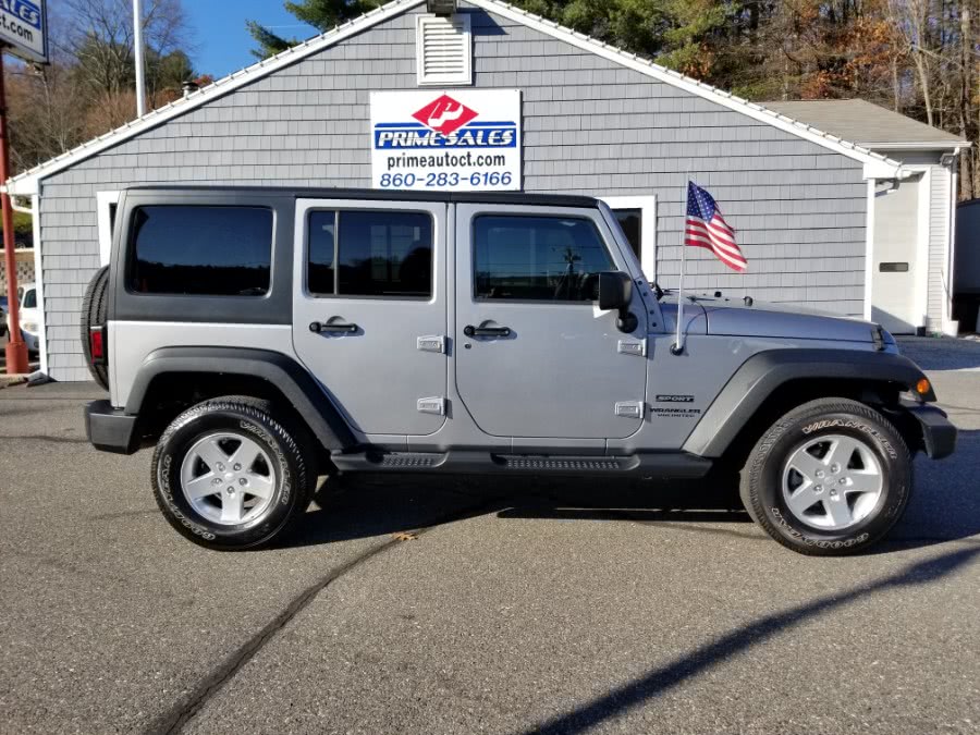2014 Jeep Wrangler Unlimited 4WD 4dr Sport, available for sale in Thomaston, CT