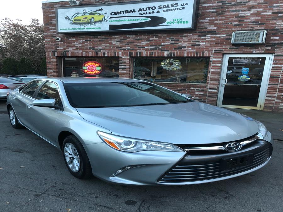 2015 Toyota Camry 4dr Sdn I4 Auto LE (Natl), available for sale in New Britain, Connecticut | Central Auto Sales & Service. New Britain, Connecticut