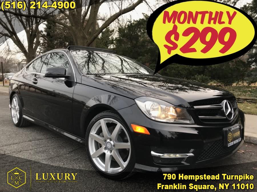 2015 Mercedes-Benz C-Class 2dr Cpe C 350 4MATIC, available for sale in Franklin Square, New York | Luxury Motor Club. Franklin Square, New York
