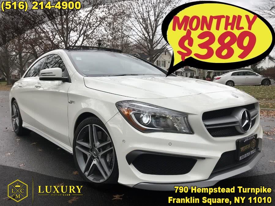 2014 Mercedes-Benz CLA-Class 4dr Sdn CLA45 AMG 4MATIC, available for sale in Franklin Square, New York | Luxury Motor Club. Franklin Square, New York