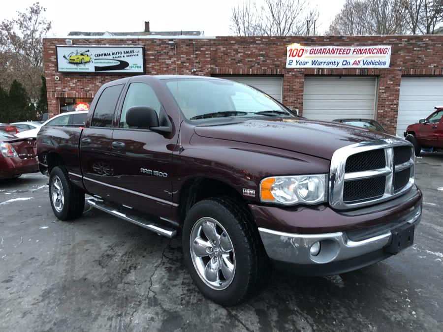 2005 Dodge Ram 1500 4dr Quad Cab 140.5" WB 4WD SLT, available for sale in New Britain, Connecticut | Central Auto Sales & Service. New Britain, Connecticut