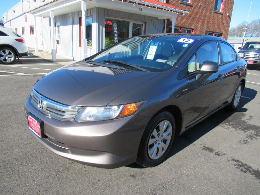 2012 Honda Civic Sdn 4dr Auto LX PZEV, available for sale in South Windsor, Connecticut | Mike And Tony Auto Sales, Inc. South Windsor, Connecticut