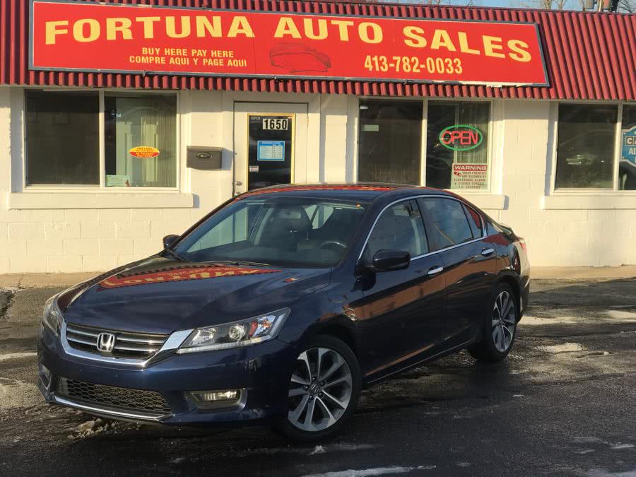 2014 Honda Accord Sedan 4 door sport, available for sale in Springfield, Massachusetts | Fortuna Auto Sales Inc.. Springfield, Massachusetts