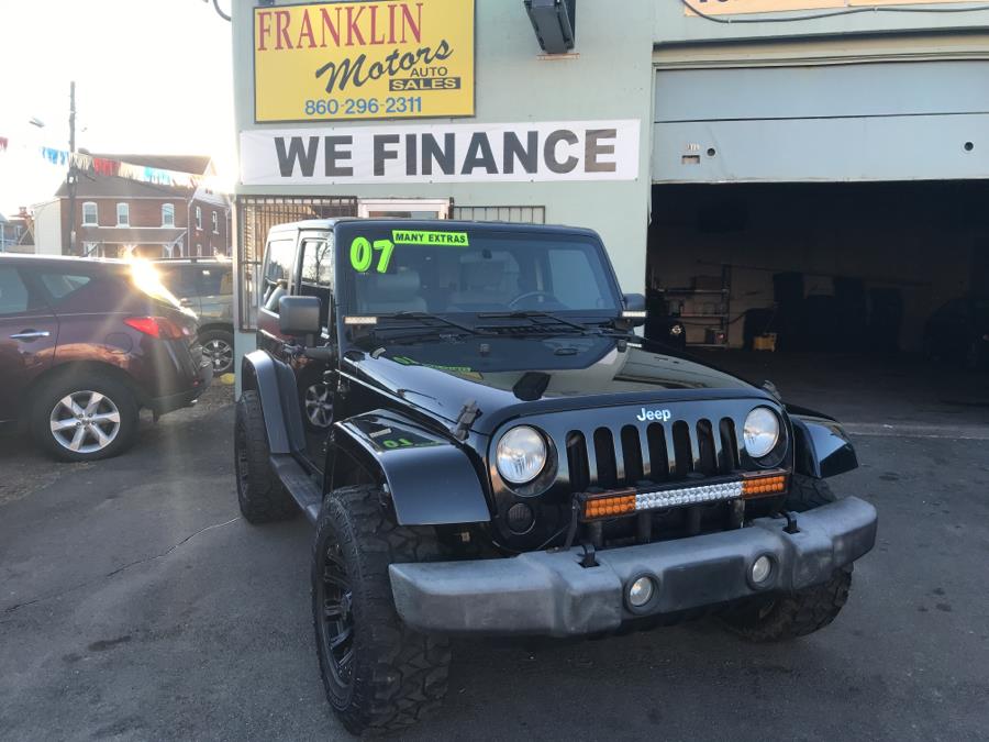 2007 Jeep Wrangler 4WD 2dr Sahara, available for sale in Hartford, Connecticut | Franklin Motors Auto Sales LLC. Hartford, Connecticut