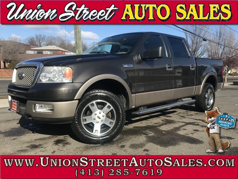 2005 Ford F-150 SuperCrew 139" Lariat 4WD, available for sale in West Springfield, Massachusetts | Union Street Auto Sales. West Springfield, Massachusetts