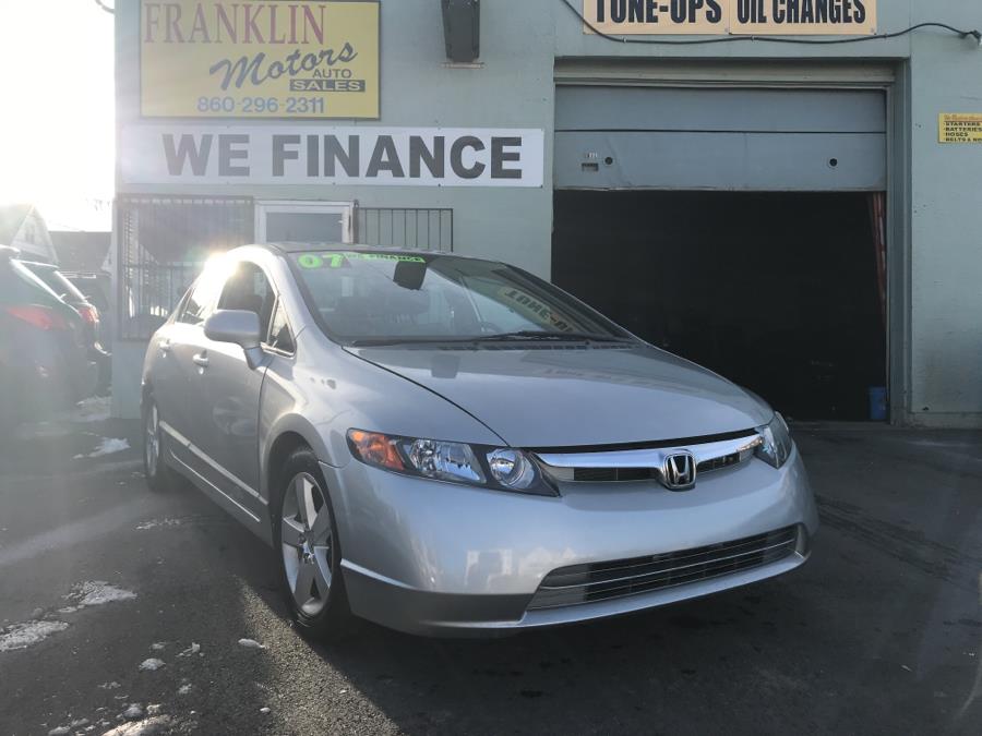 2007 Honda Civic Sdn 4dr AT EX, available for sale in Hartford, Connecticut | Franklin Motors Auto Sales LLC. Hartford, Connecticut