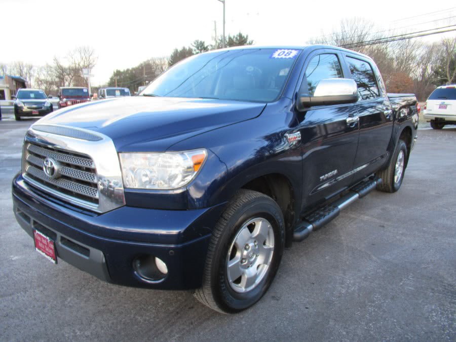 2008 Toyota Tundra 4WD Truck CrewMax 5.7L V8 6-Spd AT LTD (Natl), available for sale in South Windsor, Connecticut | Mike And Tony Auto Sales, Inc. South Windsor, Connecticut