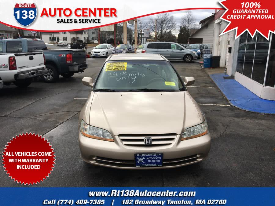 2001 Honda Accord Sdn LX Auto ULEV w/Side Airbags, available for sale in Taunton, Massachusetts | Rt 138 Auto Center Inc . Taunton, Massachusetts
