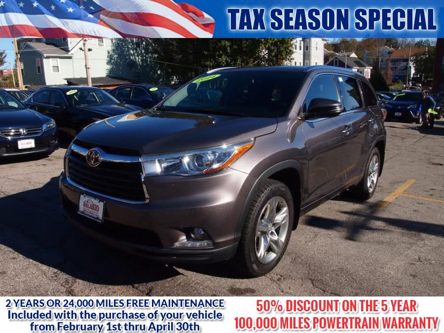 2014 Toyota Highlander AWD 4dr V6 Limited, available for sale in Worcester, Massachusetts | Hilario's Auto Sales Inc.. Worcester, Massachusetts